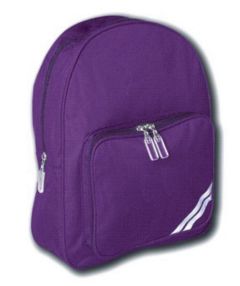 Purple Infant Back Pack - Embroidered with Hebburn Lakes Primary School Logo