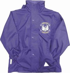 Purple Stormproof Coat - Embroidered with Hebburn Lakes Primary School Logo