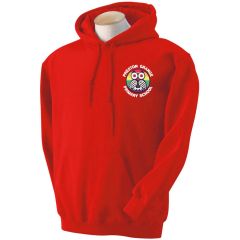 Red Hoodie - Embroidered with Preston Grange Primary School logo