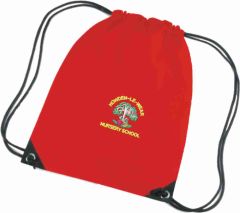 NURSERY- Red PE Bag - Embroidered with Howden Le Wear Nursery Logo