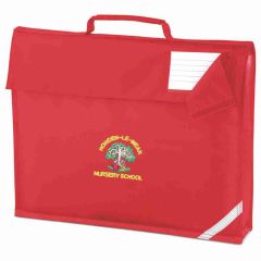 NURSERY- Red Book Bag - Embroidered with Howden Le Wear Nursery Logo
