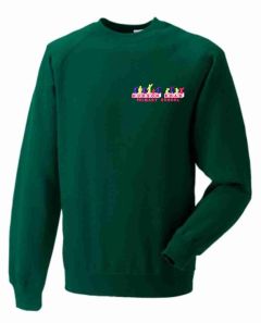 Bottle Crew-neck Sweatshirt - Embroidered with Hudson Road Primary School Logo