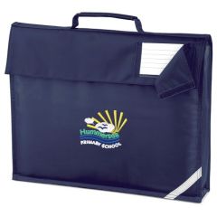 Navy Book Bag - Embroidered Hummersea Primary School Logo