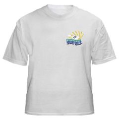 White PE T-Shirt - Embroidered Hummersea Primary School Logo