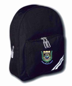 Black Infant Back Pack - Embroidered with Hylton Castle Primary School Logo