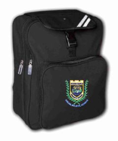 Black Junior Back Pack - Embroidered with Hylton Castle Primary School Logo