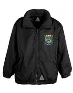 Black Showerproof School Jacket - Embroidered with Hylton Castle Primary School Logo