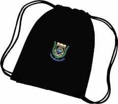 Black PE Bag - Embroidered with Hylton Castle Primary School Logo