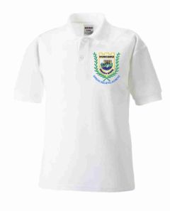 White Polo - Embroidered with Hylton Castle Primary School Logo
