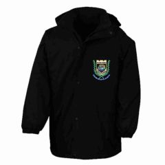 Black Stormproof Coat - Embroidered with Hylton Castle Primary School Logo