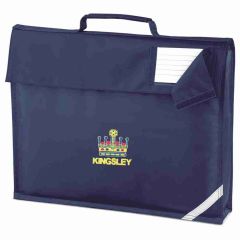 Navy Book Bag - Embroidered with Kingsley Primary School Logo