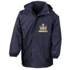 Navy Stormproof Coat - Embroidered with Kingsley Primary School Logo