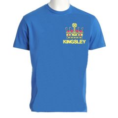 Sky PE T-shirt - Embroidered with Kingsley Primary School Logo