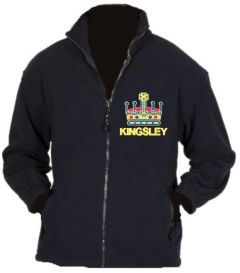 Navy Fleece - Embroidered with Kingsley Primary School Logo