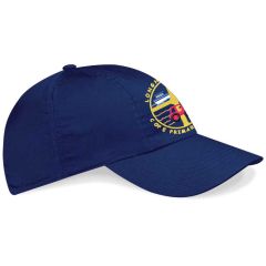 Navy Cap - Embroidered with Longhoughton C.E. Primary School Logo