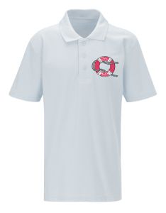 White Polo - Embroidered with Marine Park First School Logo