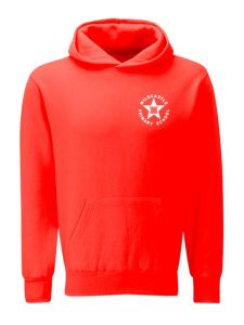 Red Hooded Sweatshirt (P.E. Only) embroidered Milecastle Primary School Logo