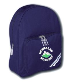 Navy Infant Back Pack - Embroidered with Montalbo Nursery School Logo