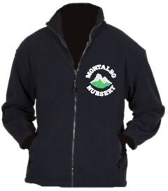 Navy Fleece - Embroidered with Montalbo Nursery School Logo
