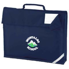 Navy Book Bag - Embroidered with Montalbo Primary School Logo