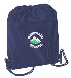 Navy PE Bag - Embroidered with Montalbo Primary School Logo