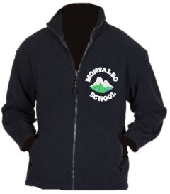 Navy Fleece - Embroidered with Montalbo Primary School Logo