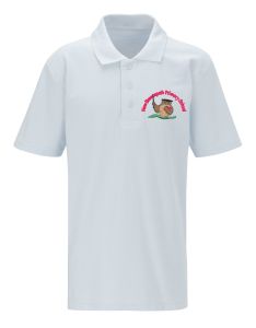 White Polo - Embroidered With New Brancepeth Primary School Logo