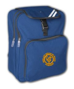 Royal Junior Backpack - Embroidered with School logo