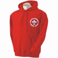 Red Hooded Sweatshirt - Embroidered Parkhead Primary School Logo