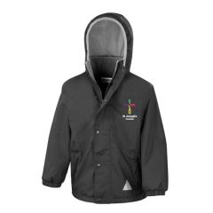 Black Stormproof Coat- Embroidered with St Joseph's R.C.V.A. Primary School (Coundon) Logo (STAFF)