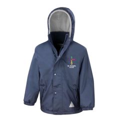 Navy Blue Stormproof Coat- Embroidered with St Joseph's R.C.V.A. Primary School (Coundon) Logo (STAFF)