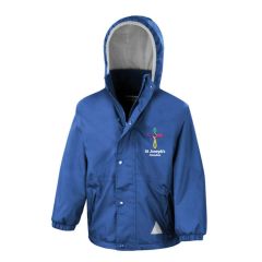 Royal Blue Stormproof Coat- Embroidered with St Joseph's R.C.V.A. Primary School (Coundon) Logo (STAFF)
