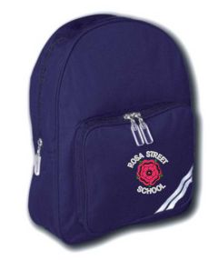 Navy Infant Back Pack - Embroidered with Rosa Street Primary School Logo