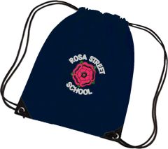 Navy PE Bag - Embroidered with Rosa Street Primary School Logo