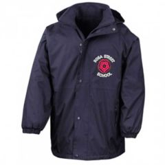 Navy Stormproof Coat - Embroidered with Rosa Street Primary School Logo