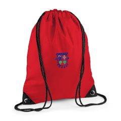 Red PE Bag - Embroidered with Evenwood CE Primary School Logo