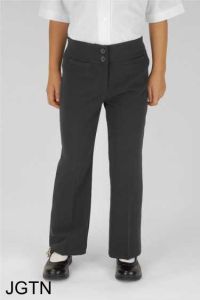 Grey Junior Girls Twin Pocket Trouser (JGTN)