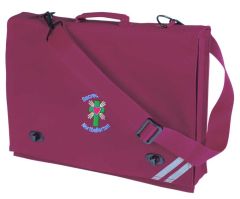 Burgundy Document Case- Embroidered with Sacred Heart Primary School logo