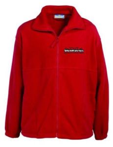 Red Fleece - Embroidered with Seaton Delaval First School Logo