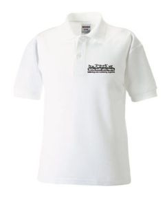 White Polo- Embroidered with Seaton Delaval First School Logo