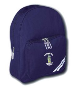 Navy Infant Backpack - Embroidered with St Gregory's RCVA Primary School logo