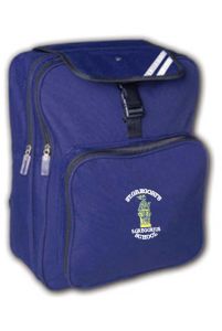 Navy Junior Backpack - Embroidered with St Gregory's RCVA Primary School logo