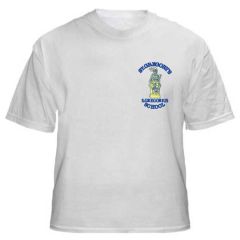 White PE T-Shirt - Embroidered with St Gregory's RCVA Primary School logo