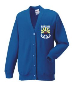 Royal SweatCardigan - Embroidered with Shiney Row Primary School Logo