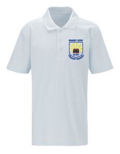 White Polo - Embroidered with Shiney Row Primary School Logo