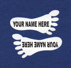 Shoe Name Labels x 10 Pairs