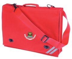 Red Document Case - Embroidered with Skelton Primary School Logo