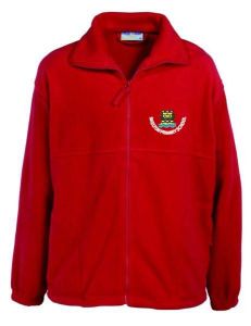 Red Fleece - Embroidered with Skelton Primary School Logo