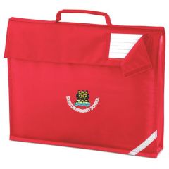 Red Bookbag - Embroidered with Skelton Primary School Logo