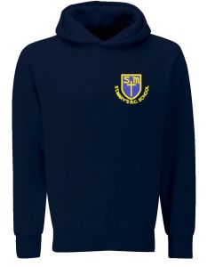 Navy Hoodie - Embroidered with St Mary's Catholic Primary School Logo